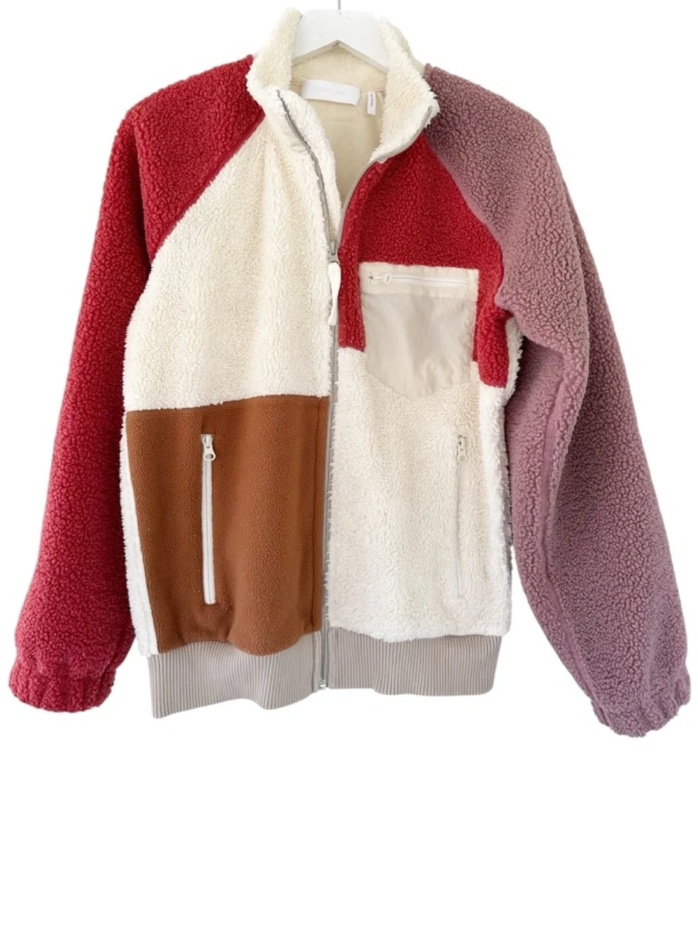 Helmut Lang • Patchwork Sherpa Fleece Jacket - Picture 6 of 14
